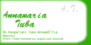 annamaria tuba business card